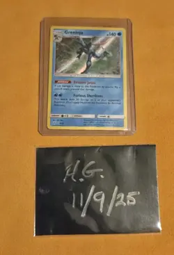 Pokemon TCG Greninja Holo Rare Card Detective Pikachu 9/18 - Image 3