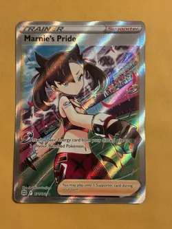Pokemon TCG Marnie's Pride Trainer Full Art 171/172 Brilliant Stars - Image 2