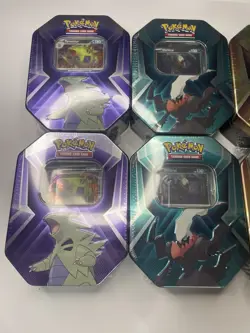 Pokemon TCG Triple Whammy Tins Complete Set Slaking, Darkai Tyranitar (6-Pack) - Image 3