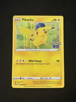 Pikachu 028/078 Pokemon GO Holo Pokemon TCG - NM - Image 1