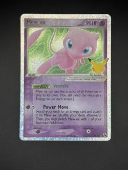 Pokemon Mew EX TCG Holo Rare Card 88/92 Celebrations Classic Collection - Image 3