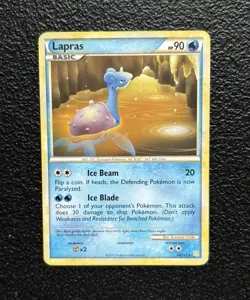 Pokemon TCG - Lapras 24/123 Regular Rare - HeartGold & SoulSilver - Image 1