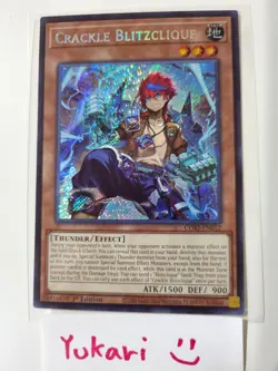 Crackle Blitzclique CORI-EN012 Chaos Origins 1st Edition YuGiOh NM - Image 1