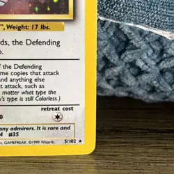 Pokemon Clefairy Base Set Holo Rare Card 5/102 40 HP Basic English Wizards NM-LP - Image 3