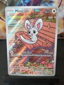 Minccino 152/086 SV Black Bolt English Pokemon Card NM - Image 4