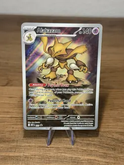 Alakazam Full Art 009 Mega Evolution Promo Holo Pokemon TCG Card - Image 1