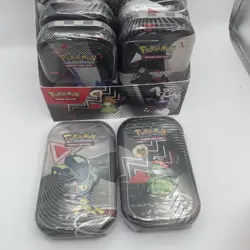 Pokemon Unova Black Bolt & White Flare Mini Tin Display Box - SEALED Tins - Image 5