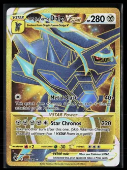 Origin Forme Dialga VSTAR 210/189 Gold Secret Rare Astral Radiance Pokemon NM - Image 1