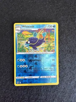 WHISCASH 036/189 REVERSE LUCENTEZZA SIDERALE SPADA E SCUDO CARTA POKEMON ITA - Image 1