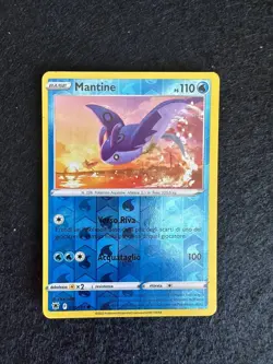 MANTINE 034/189 REVERSE LUCENTEZZA SIDERALE SPADA E SCUDO CARTA POKEMON ITA - Image 1