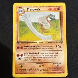 Marowak 1st Edition 39/64 Jungle MP - Pokemon TCG Card Uncommon - Image 1
