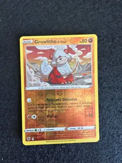 GROWLITHE 070/189 REVERSE LUCENTEZZA SIDERALE SPADA E SCUDO CARTA POKEMON ITA - Image 1