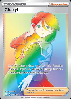 NM-Mint Cheryl - 173/163 - Secret Rare Pokemon Battle Styles - Image 1