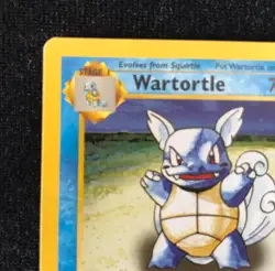 Pokemon TCG Wartortle Gold W Stamp 63/130 Base Set 2 MP Condition WOTC 2000 - Image 2
