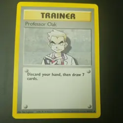 PROFESSOR OAK - Base Set - 88/102 - Uncommon - Pokemon Card - 4TH PRINT - NM - Image 1