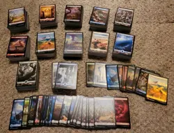 Magic The Gathering MTG Full Art Basic Land Lot 1200 Cards MH3 Fallout BLB ZNR - Image 1