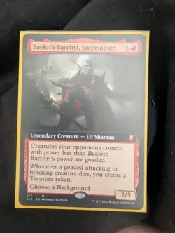 MTG Baeloth Barrityl, Entertainer Commander Legends Extended Art M/NM - Image 1
