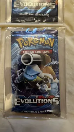 POKEMON XY EVOLUTIONS FULL ARTWORK SET 4X BOOSTER PACKS NEW & SEALED 2016 - Image 4
