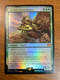 Ancient Adamantoise #172 (Art Card 53/53) - Final Fantasy MTG Art Series - NM - Image 1