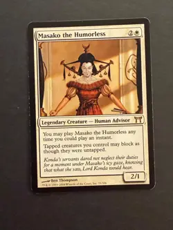 Masako the Humorless Champions of Kamigawa LP/MP MTG Magic the Gathering b - Image 1
