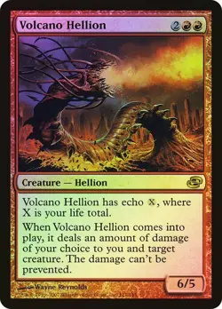 Planar Chaos MTG Foil Volcano Hellion Magic - Image 1