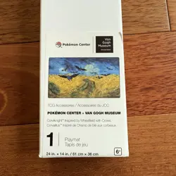 Pokemon Playmat Pokemon Center Van Gogh Corviknight Wheatfield Brand New Sealed - Image 3