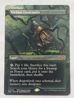 MTG - Verdant Catacombs (Borderless) - Special Guests - Mythic - NM - Magic the - Image 1