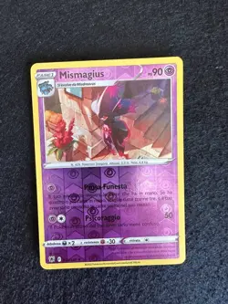 MISMAGIUS 059/189 REVERSE LUCENTEZZA SIDERALE SPADA E SCUDO CARTA POKEMON ITA - Image 1