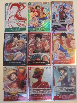 Monkey D. Luffy Bundle – SR SEC Leader Promo Japanese ONE PIECE Cards LP Lot - Image 1