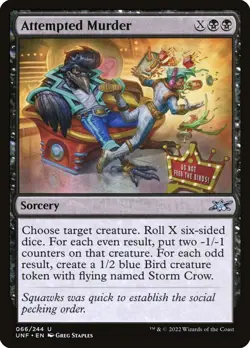 MTG Attempted Murder ** Unfinity ** English (NM) - Image 1