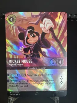 Disney Lorcana Mickey Mouse Wayward Sorcerer Enchanted First Chapter - Image 1