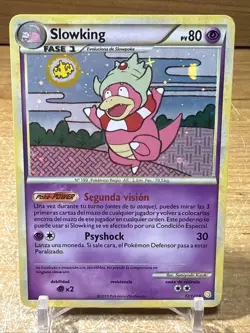 Pokemon Slowking 12/123 Heartgold & Soulsilver Holo Rare Spanish LP - Image 1