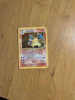 Pokemon TCG Charizard Unlimited Base Set 4/102 Holo Rare C Rated Battle Card - Image 1