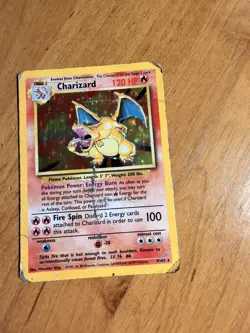 Pokemon TCG Charizard Unlimited Base Set 4/102 Holo Rare C Rated Battle Card - Image 2