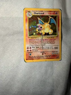 Pokemon TCG Charizard Unlimited Base Set 4/102 Holo Rare C Rated Battle Card - Image 4