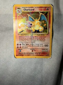 Pokemon TCG Charizard Unlimited Base Set 4/102 Holo Rare C Rated Battle Card - Image 5