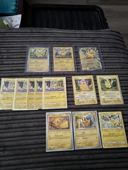 Pokemon TCG Pikachu X13 Card Bundle Mixed Sets - Image 1