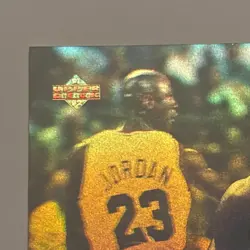 Michael Jordan 1991 Upper Deck MVP Hologram AW4 Chicago Bulls Insert Card Read - Image 3