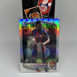 Topps Chrome UCC 25/26 - Ebrima Tunkara Bowman 1st Card - FC Barcelona - Image 1