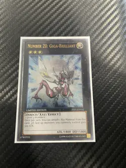 YuGiOh Number 20: Giga-Brilliant ZTIN-ENV02 Limited Edition Ultimate Rare - Image 1
