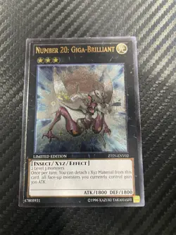 YuGiOh Number 20: Giga-Brilliant ZTIN-ENV02 Limited Edition Ultimate Rare - Image 2