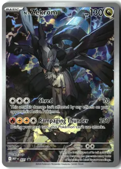 N's Zekrom 031 Holo Promo ME: Mega Evolution Promo Pokemon Holo Near Mint - Image 1