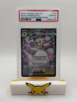 Pokemon TCG Mega Gardevoir ex SIR Holo 178/132 EN PSA 10 Me01 Mega 2025 - Image 1
