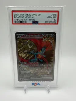 Pokemon TCG SV8a Roaring Moon ex Special Art Rare Holo 218/187 Japanese PSA 10 - Image 1