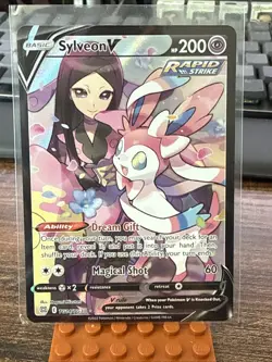 Pokemon Sylveon V Ultra Rare Rapid Strike Full Art Holo TG14/TG30 200 HP Swsh09 - Image 1