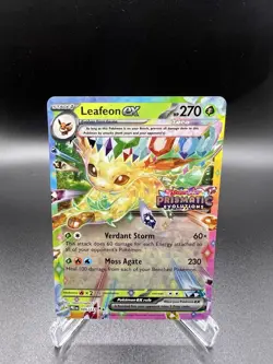 Leafeon ex 006/131 Pokemon TCG English Promo Holo Prismatic Evolutions Stamp 270 - Image 1