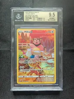 2023 Pokemon TCG Miltank GG24 - Crown Zenith Galarian Gallery BGS 9.5 (GEM MT) - Image 1