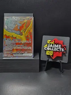 Pokemon Team Rocket's Moltres ex Full Art Holo Ultra Rare 208/182 Near Mint - Image 1