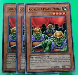3 x Goblin Attack Force RP02-EN024 Common - Unlimited Edition Near Mint YuGiOh - Image 1