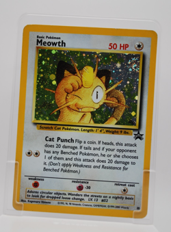 POKEMON WOTC PROMO MEOWTH # 10 / 53 SWIRL HP - Image 1
